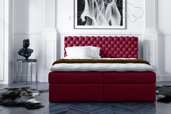 Chesterfield boxspringbed tweepersoons bed echtelijk bed bed gestoffeerd bedden 200x200cm