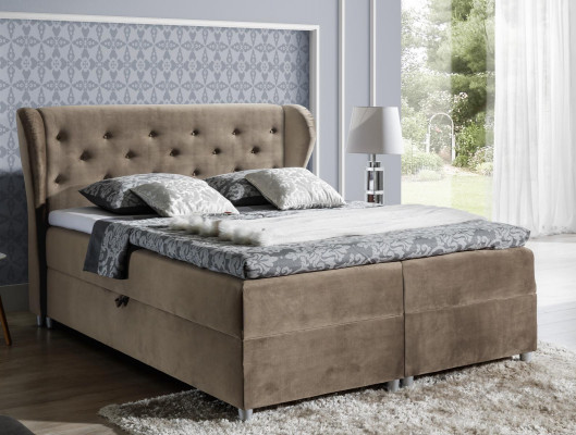 Bed gestoffeerd boxspringbed polyester bedden tweepersoonsbed huwelijksbed bedframe