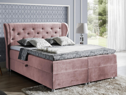 Bed gestoffeerd boxspringbed polyester bedden tweepersoonsbed huwelijksbed bedframe