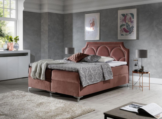 Dubbel hotel gestoffeerd bed slaapkamer bedden boxspring bed textiel design
