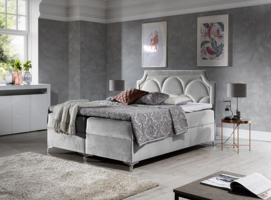 Dubbel hotel gestoffeerd bed slaapkamer bedden boxspring bed textiel design