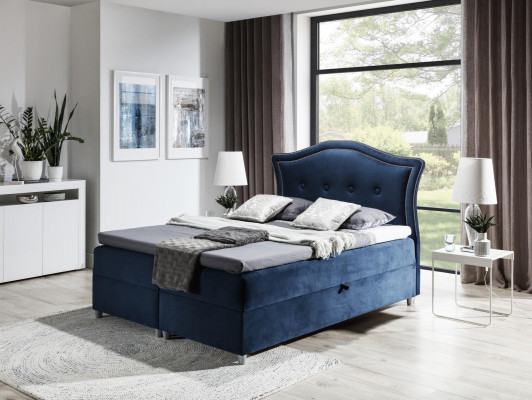 Stof Boxspringbed Textiel Ontwerp Dubbel Hotel Modern Slaapkamer Bed Bedden