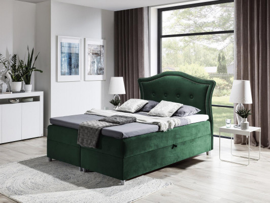 Stof Boxspringbed Textiel Ontwerp Dubbel Hotel Modern Slaapkamer Bed Bedden