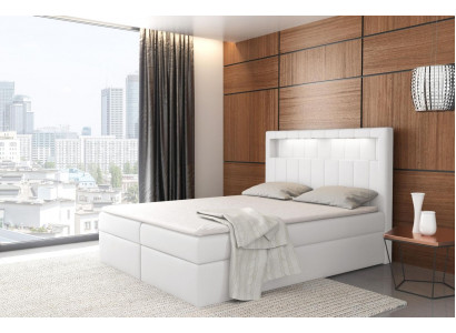 Bed verlicht boxspring bedden king size fluweel hotel nieuw slaapkamer meubilair