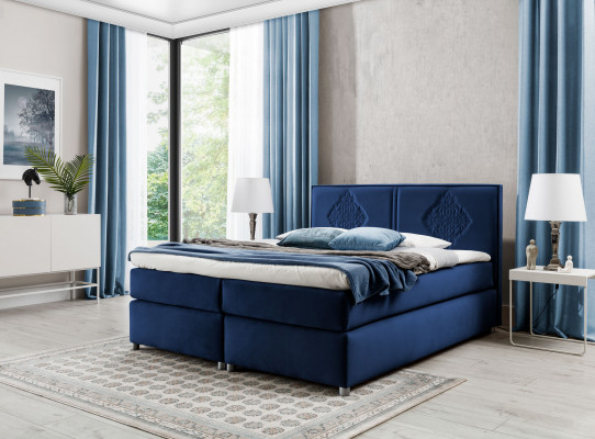 Boxspringbed Slaapkamer Bedden Bekleding Ontwerp Tweepersoons Hotel Luxe 200x200 Nieuw