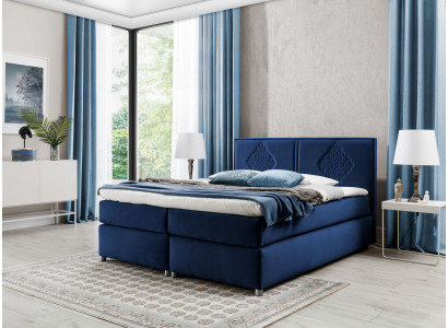 Boxspringbed Slaapkamer Bedden Bekleding Ontwerp Tweepersoons Hotel Luxe 200x200 Nieuw