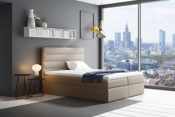 Bed met opbergruimte tweepersoonsbed Bedden Groen gestoffeerd bed Boxspringbed Tweepersoonsbed Nieuw