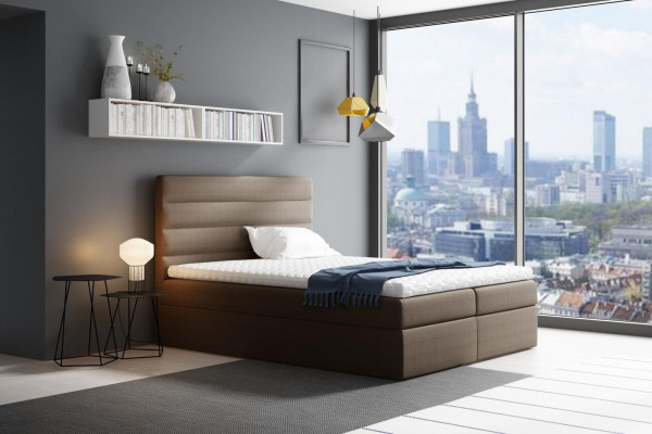 Bed met opbergruimte tweepersoonsbed Bedden Groen gestoffeerd bed Boxspringbed Tweepersoonsbed Nieuw