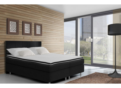 Boxspringbed Bedden Bed Bekleding Kunstleer Ontwerper Hotel Dubbel Luxe Ontwerp