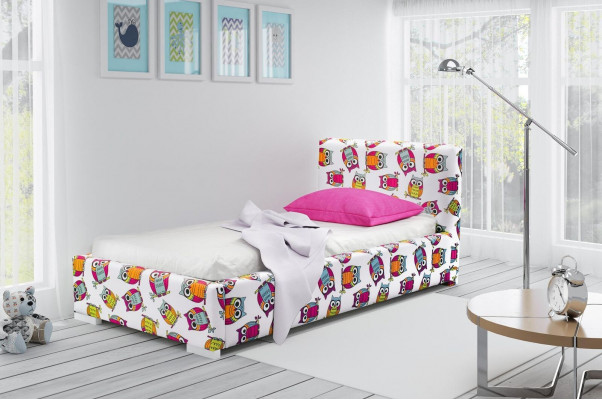 Jongerenbed kinderbed Kids Design Modern Bed kinderkamer 90 cm Bedlade Nieuw