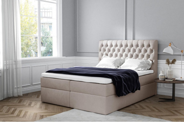 Boxspringbed Tweepersoonsbed Echtelijk bed Bedframe Bed Gestoffeerd bed Bedden 180x200cm