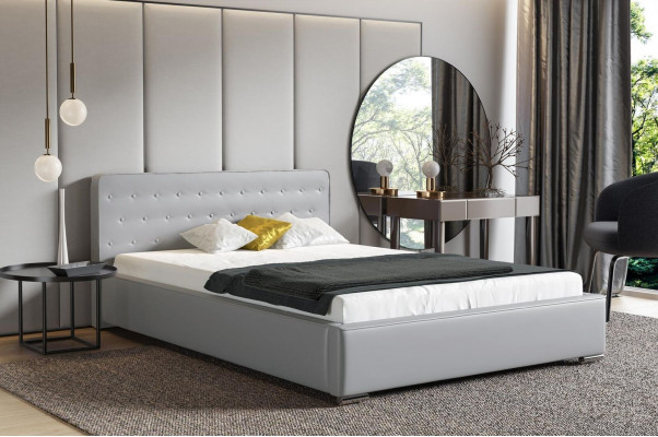 Tweepersoonsbed Huwelijksbed Bedframe Bed Gestoffeerd Bedden Polyester Bedframe Nieuw