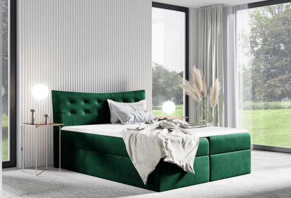 Bed Bedlade Boxspringbed Slaapkamer Bekleding Ontwerp Dubbel Hotel 180x200
