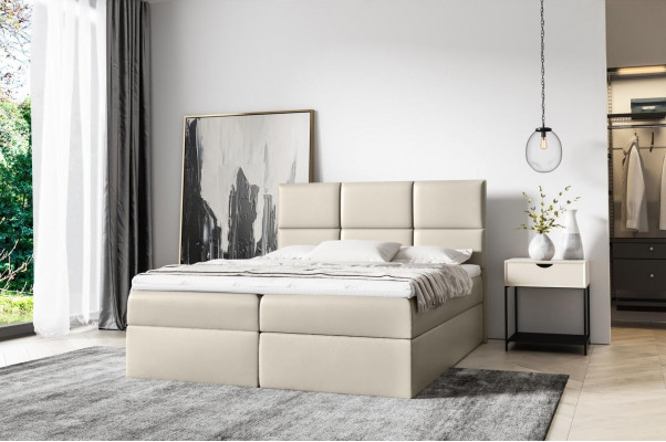 Bed met matras Boxspringbed 160x200 Design Dubbel Hotel Modern Bed Bedden Meubels