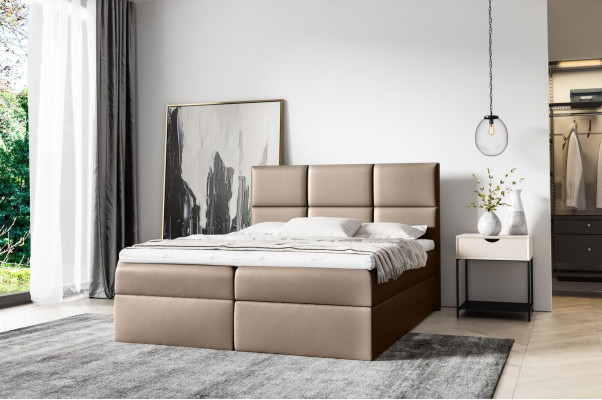 Bed met matras Boxspringbed 160x200 Design Dubbel Hotel Modern Bed Bedden Meubels