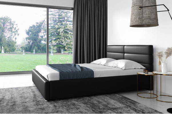 Bedframe Hout Ontwerp Dubbel Hotel Modern Bed Slaapkamer Bedden Gestoffeerd Bed