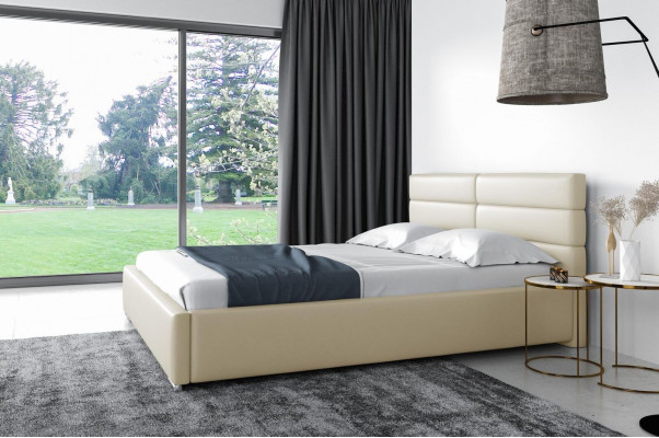 Bedframe Hout Ontwerp Dubbel Hotel Modern Bed Slaapkamer Bedden Gestoffeerd Bed