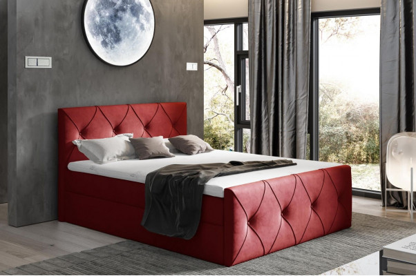 Bedlade Bed Slaapkamer Bedden Boxspring Bed Textiel Design Dubbel Hotel Nieuw