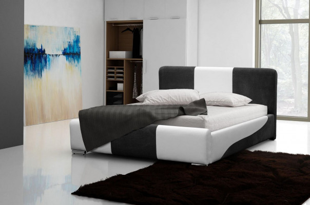 Bed bedframe Slaapkamer Ontwerp Dubbel Hotel Modern Stof 160x200 Bed Nieuw