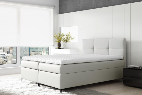 Luxe meubels dubbel hotelbed slaapkamer bedden boxspringbed gestoffeerd bed nieuw