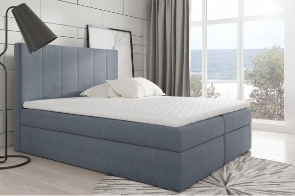 Modern bed slaapkamer bedden stof boxspringbed textiel ontwerp dubbel hotel