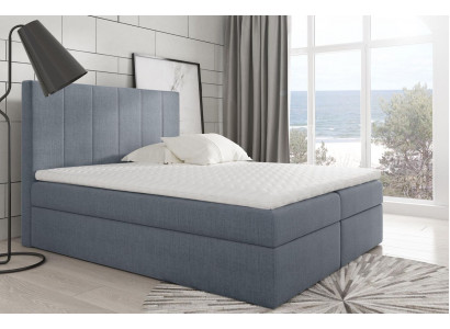 Modern bed slaapkamer bedden stof boxspringbed textiel ontwerp dubbel hotel