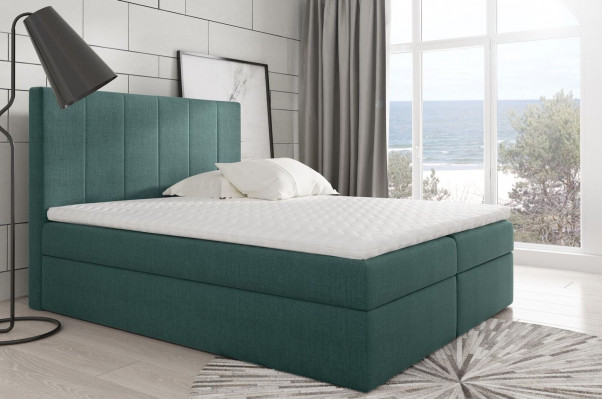 Modern bed slaapkamer bedden stof boxspringbed textiel ontwerp dubbel hotel