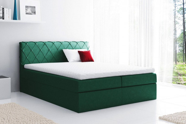 Boxspringbed Tweepersoonsbed Huwelijksbed Bedframe Bed Gestoffeerd bed Bedden 200x200cm