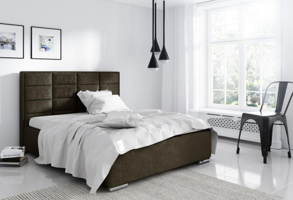 Bedframe Stof Textiel Ontwerp Dubbel Hotel Modern Bed Slaapkamer Bedden Nieuw