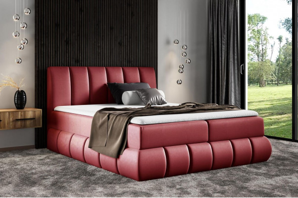 Bed met bedlade tweepersoonsbed Boxspringbed Tweepersoonsbed Gestoffeerd bed Hotel