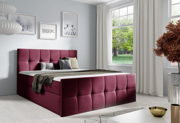 Bedbedlade boxspringbedslaapkamer stoffering ontwerp dubbel modern