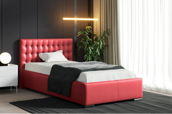 Jongerenbed Bedframe Bed Gestoffeerd bed Bedden Polyester Bedframe Jeugdkamer