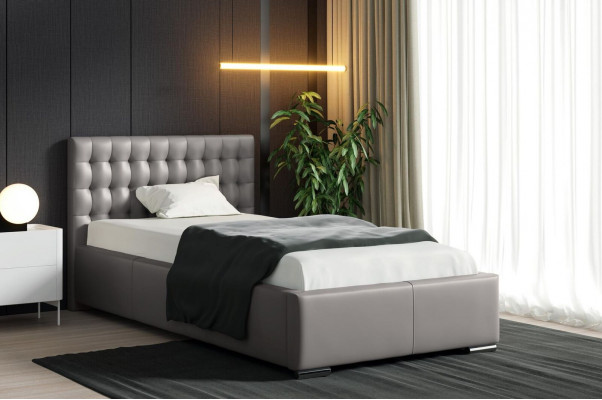 Jongerenbed Bedframe Bed Gestoffeerd bed Bedden Polyester Bedframe Jeugdkamer