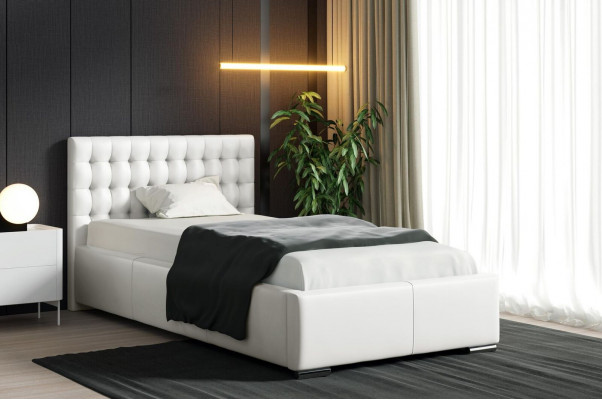 Jongerenbed Bedframe Bed Gestoffeerd bed Bedden Polyester Bedframe Jeugdkamer
