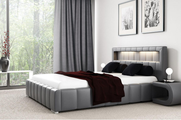 Bedframe gestoffeerd bed ontwerp dubbel hotel modern bed slaapkamer bedden nieuw