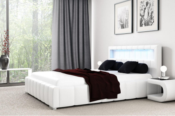 Bedframe gestoffeerd bed ontwerp dubbel hotel modern bed slaapkamer bedden nieuw