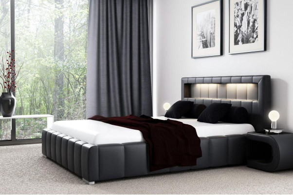 Bedframe gestoffeerd bed ontwerp dubbel hotel modern bed slaapkamer bedden nieuw