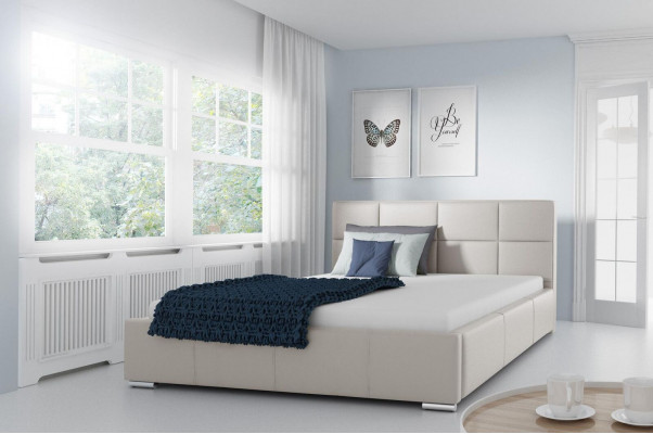 Dubbel Bed Gestoffeerde Bedden Lederen Bed Ontwerp Luxe Meubelen 200x200 Bedframe