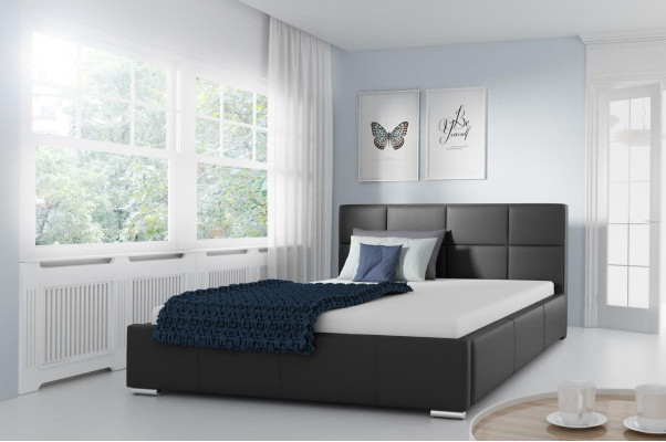 Dubbel Bed Gestoffeerde Bedden Lederen Bed Ontwerp Luxe Meubelen 200x200 Bedframe