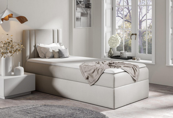 Mini bed eenpersoons slaapkamer bedden gestoffeerd ontwerp kinderbed luxe stof