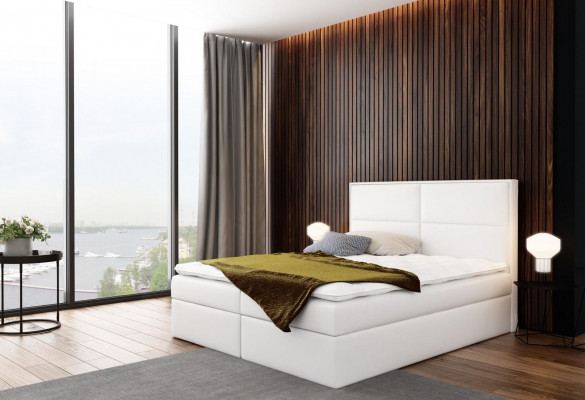 Bed met ladekast, gestoffeerd bed, boxspring bed, design dubbel hotel slaapkamer