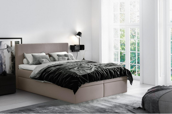 Boxspringbed textiel design dubbel hotel modern bed slaapkamer bedden 160x200