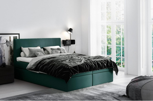 Boxspringbed textiel design dubbel hotel modern bed slaapkamer bedden 160x200