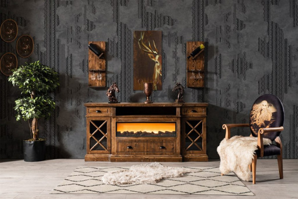 Dressoir Buffetkast Eetkamer Dressoir Sideboard Houten commode Ladenkasten