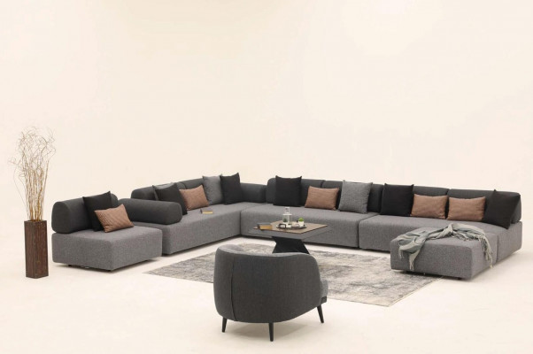 Woonlandschap Bank Bekleding Meubels Hoekbank Stof Bankstellen Textiel Zitmeubelen