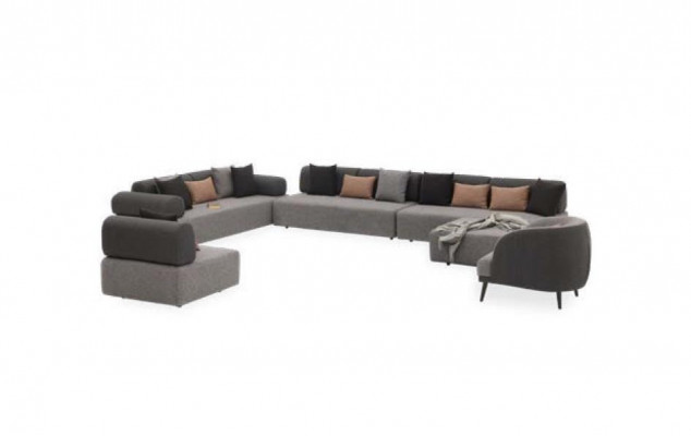 Woonlandschap Bank Bekleding Meubels Hoekbank Stof Bankstellen Textiel Zitmeubelen