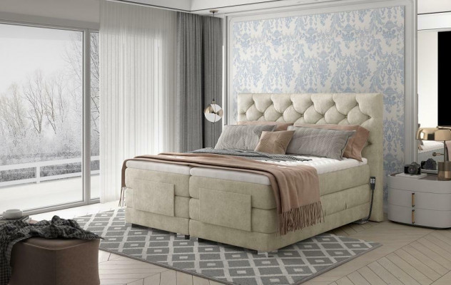 Luxemeubels Moderne bedden Gestoffeerde bedframes Slaapkamerdesign 180x200