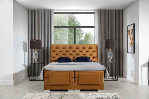 Luxemeubels Moderne bedden Gestoffeerde bedframes Slaapkamerdesign 180x200