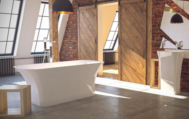 Hoogwaardige designligbad Exclusief vrijstaand acrylbad 160x70