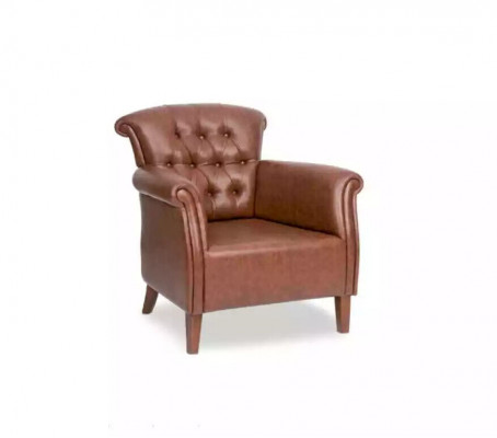 Ontwerper fauteuil bruin Luxe Chesterfield meubels Luxe kantoor directiestoel
